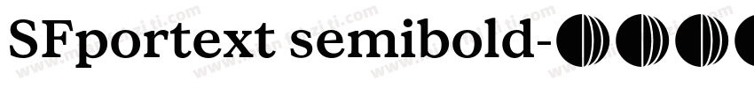 SFportext semibold字体转换